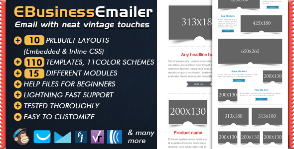 01 Preview Responsive Email Marketing Builder EBUSINESS.  large preview - Email Template - CHARISMA