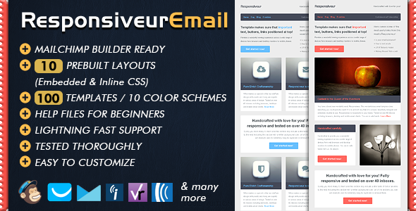 01 Preview Responsive Email Marketing Builder RESPONSIVEUR.  large preview - Email Template - CHARISMA