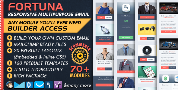 01 Preview Responsive Email Marketing Email Template Builder FORTUNA.  large preview.  large preview - Email Template - CHARISMA